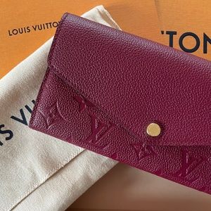 Louis Vuitton Raisin Monogram Empreinte Leather Wallet